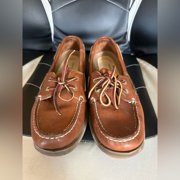 Rockport Men's Brown Leather Boat Shoes - Picture 2 of 7